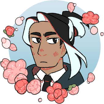Portrait icon of Ichika surrounded by plum blossom stickers.