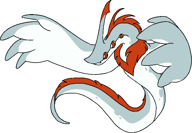 Hiro's demon form, posed with wings spread as if enveloping something