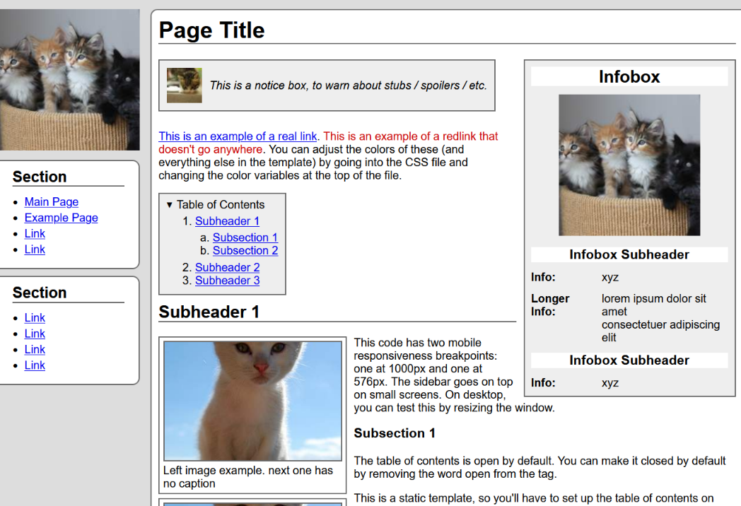 Pedia theme preview